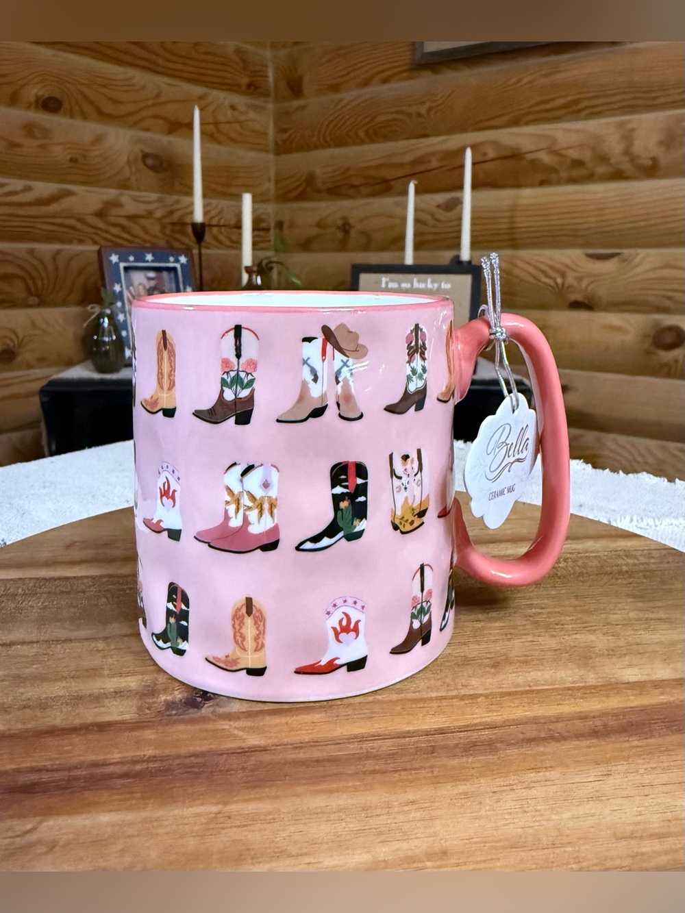 PINK COWBOY BOOTS Ceramic Mug
